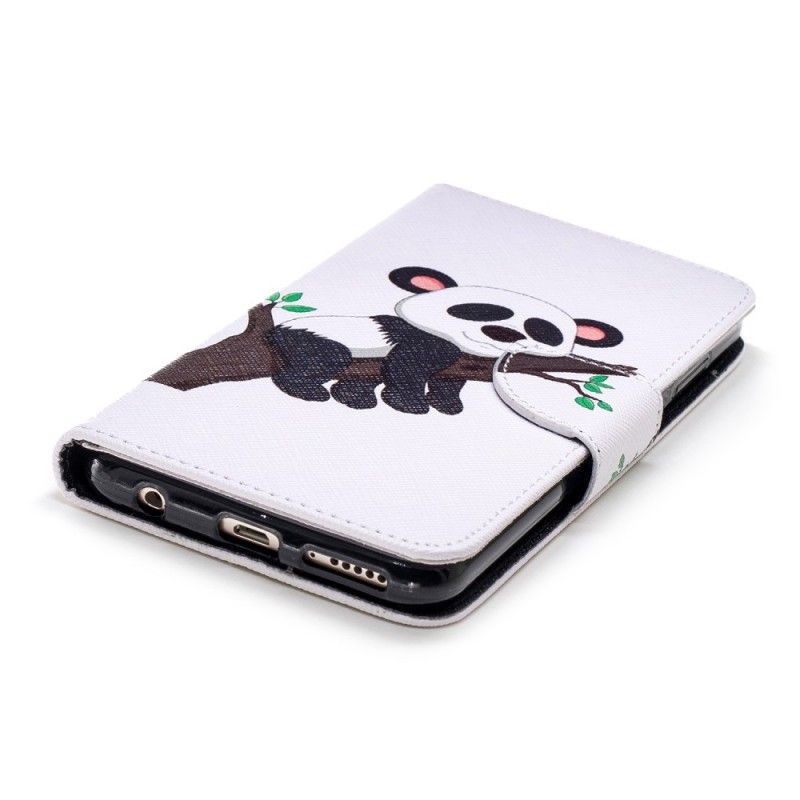 Cover Folio-hoesje Honor 7C Telefoonhoesje Luie Panda