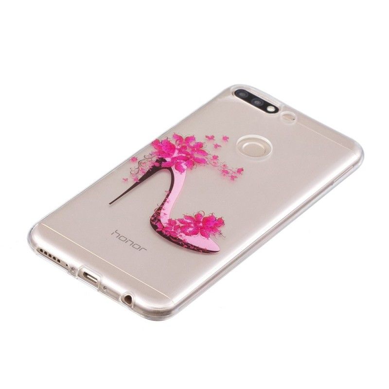 Cover Hoesje Honor 7C Telefoonhoesje Transparante Solitaire Pompen