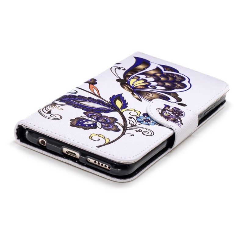 Flip Case Leren Honor 7C Vlindertattoo