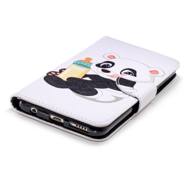 Leren Hoesje Honor 7C Babypanda