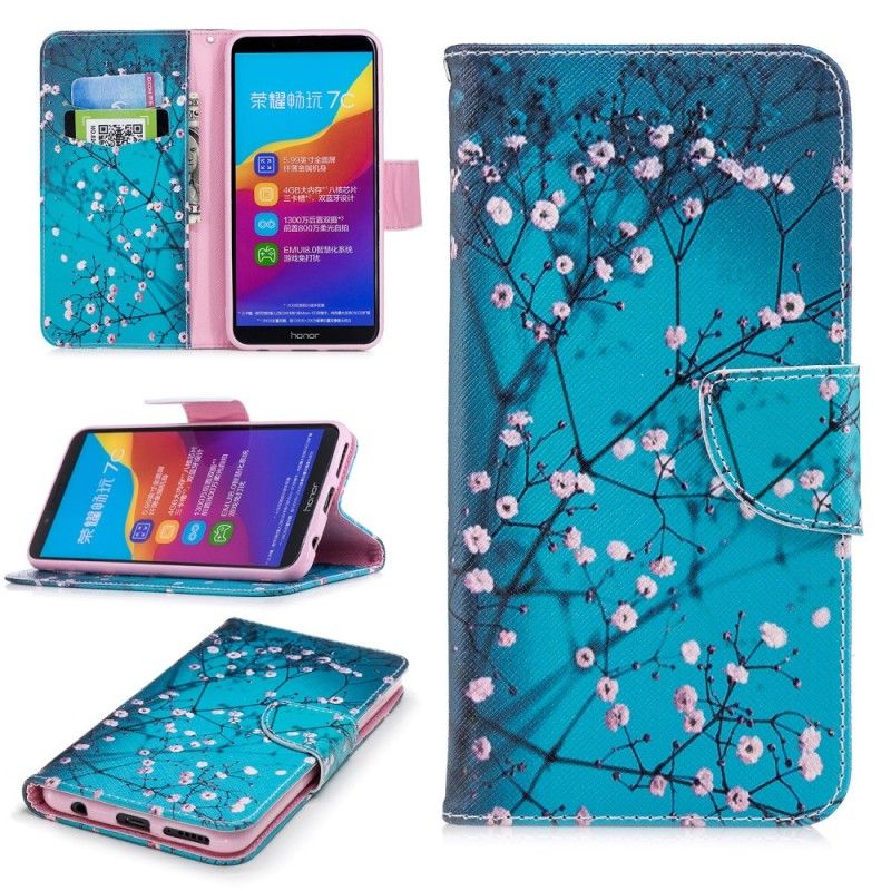 Leren Hoesje voor Honor 7C Bloeiende Boom