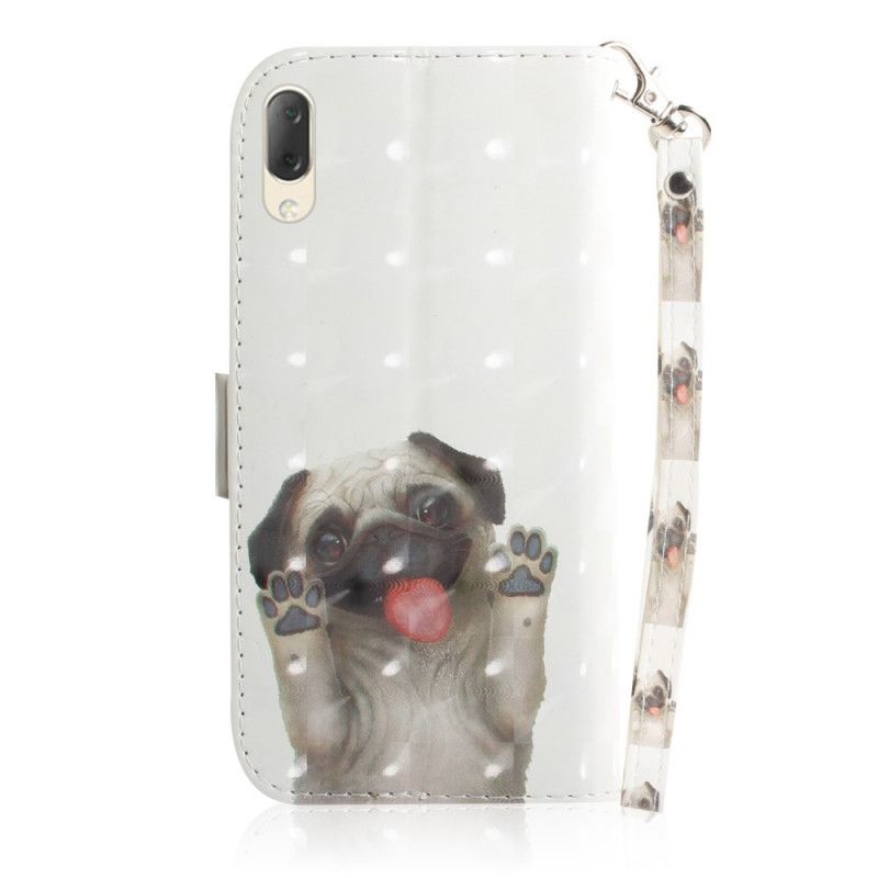 Cover Folio-hoesje Sony Xperia L3 Telefoonhoesje Hou Van Mijn Hond Met String