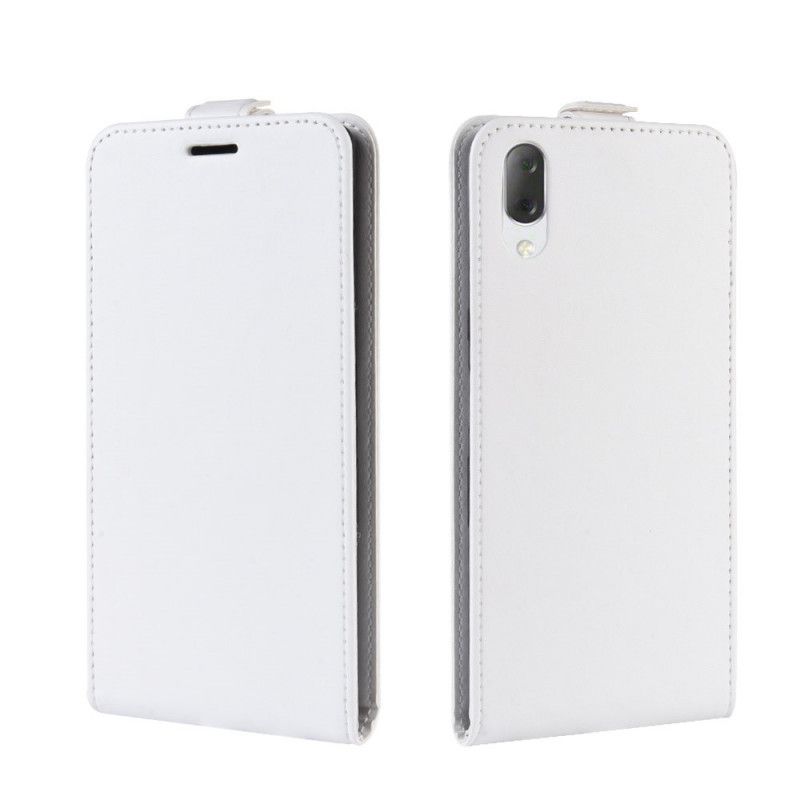 Cover Folio-hoesje Sony Xperia L3 Wit Zwart Telefoonhoesje Vouwledereffect