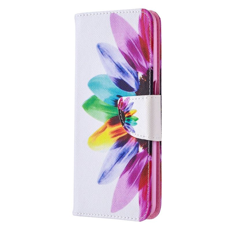 Leren Hoesje Oppo A72 Aquarelbloem