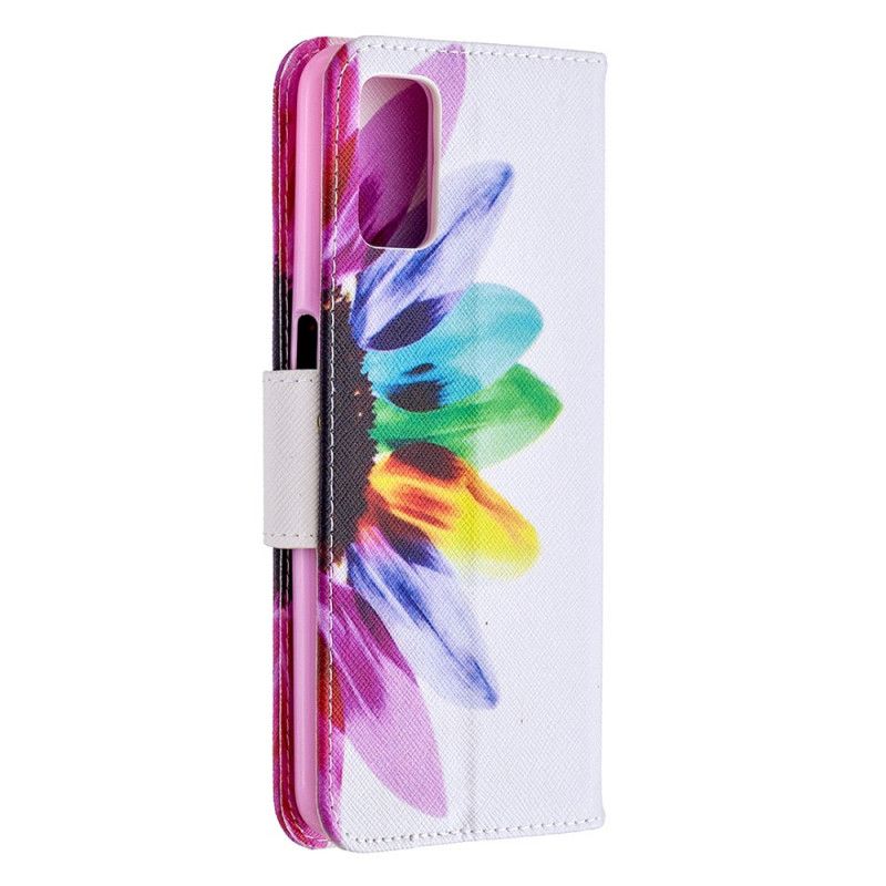 Leren Hoesje Oppo A72 Aquarelbloem