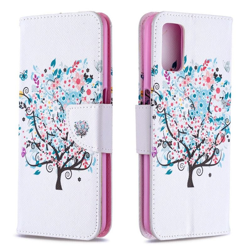 Leren Hoesje voor Oppo A72 Bloemrijke Boom