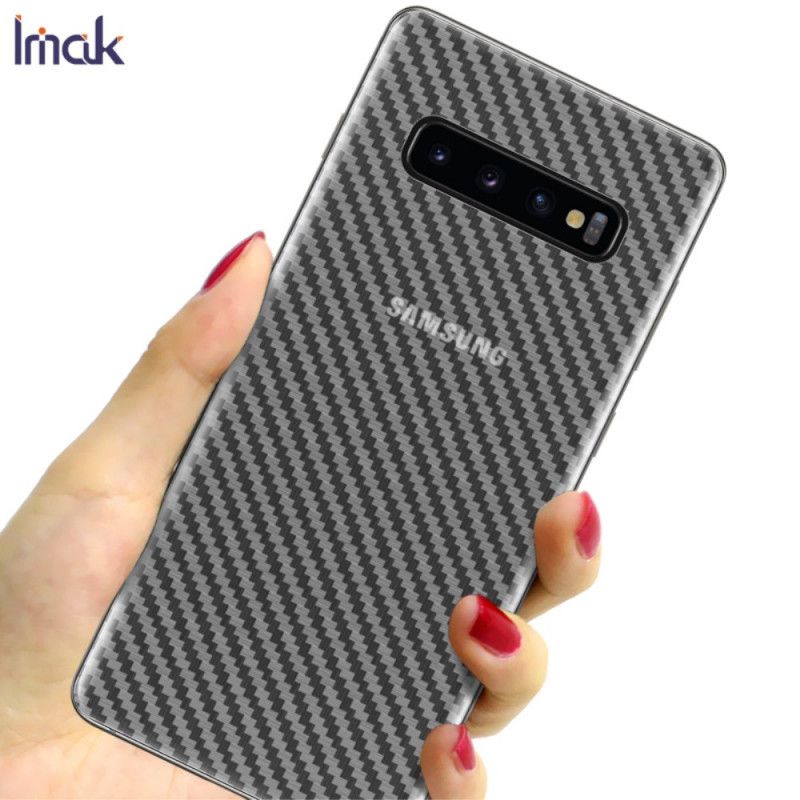 Achterbeschermfolie Samsung Galaxy S10 Plus Carbon Imak