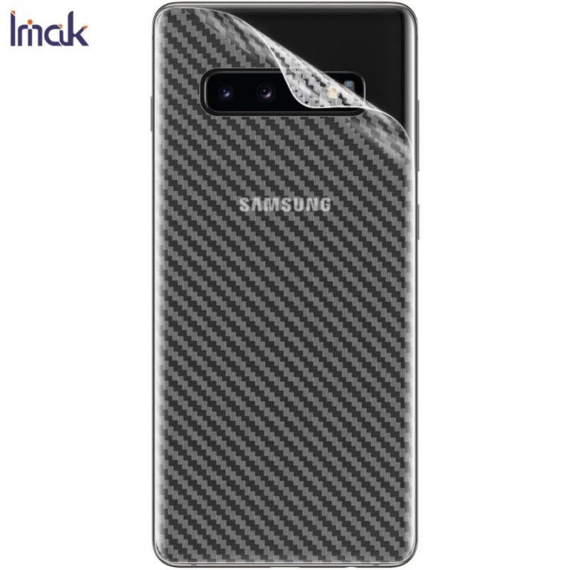 Achterbeschermfolie Samsung Galaxy S10 Plus Carbon Imak