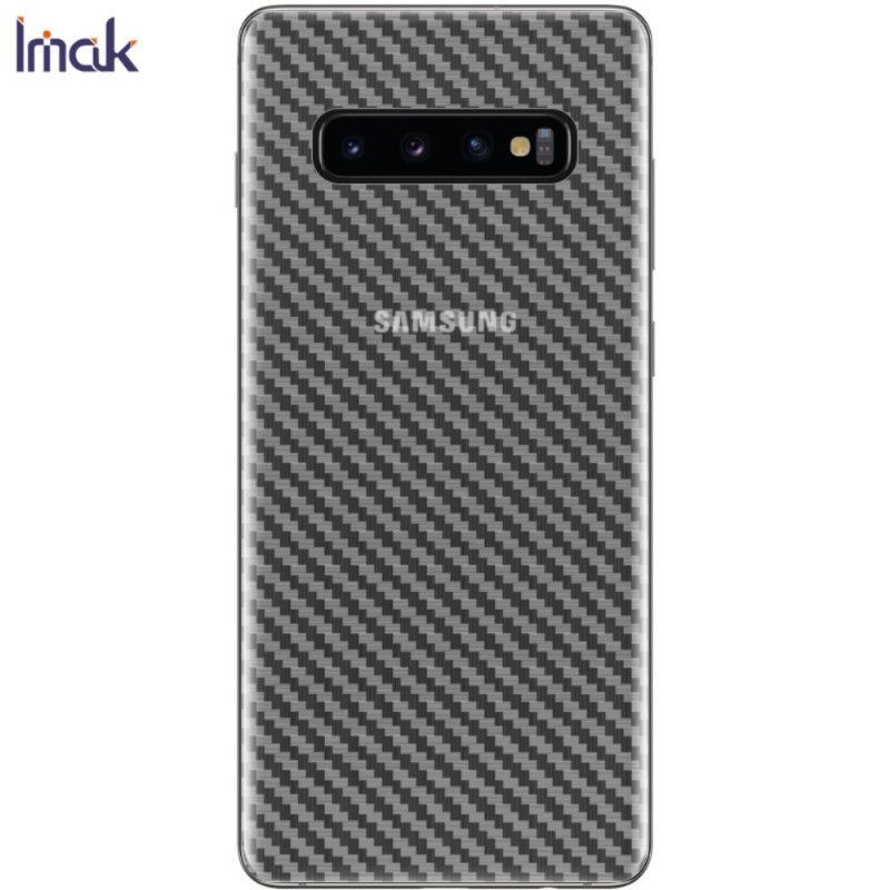 Achterbeschermfolie Samsung Galaxy S10 Plus Carbon Imak