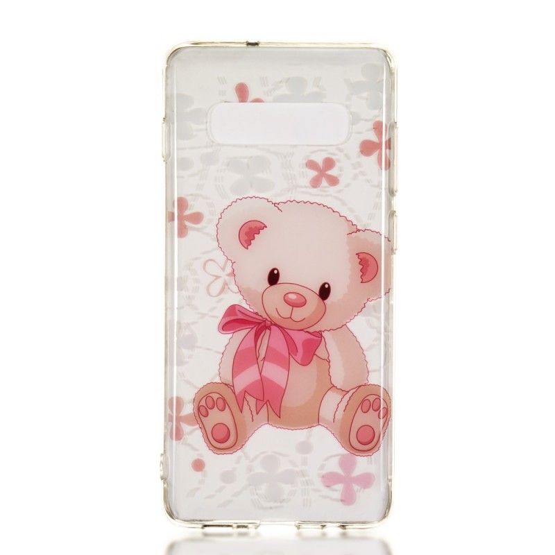 Case Hoesje Samsung Galaxy S10 Plus Telefoonhoesje Schattige Teddybeer