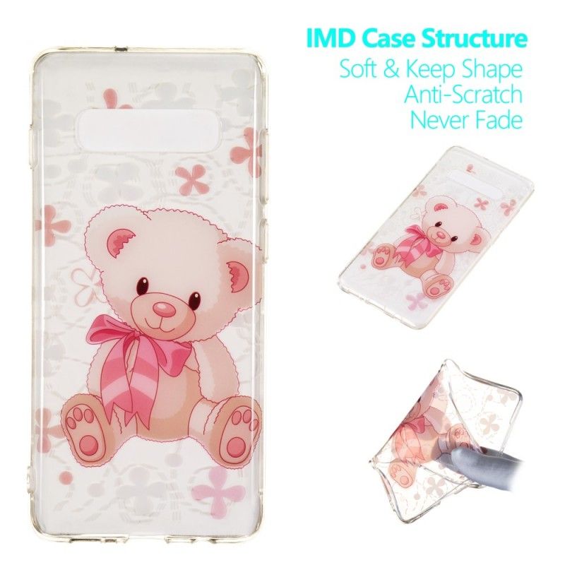 Case Hoesje Samsung Galaxy S10 Plus Telefoonhoesje Schattige Teddybeer