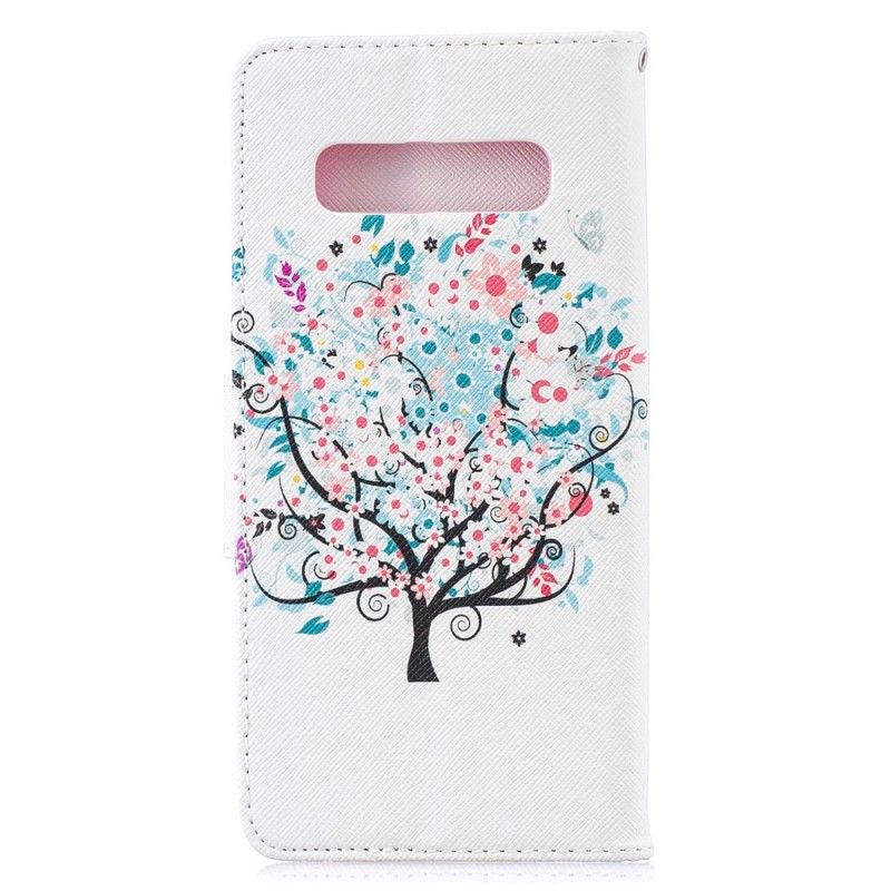 Cover Folio-hoesje Samsung Galaxy S10 Plus Telefoonhoesje Bloemrijke Boom