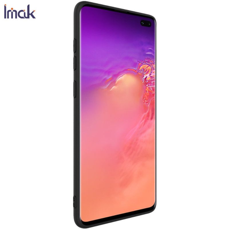 Cover Hoesje Samsung Galaxy S10 Plus Donkerblauw Zwart Telefoonhoesje Uc-1 Serie Siliconen Mat Imak