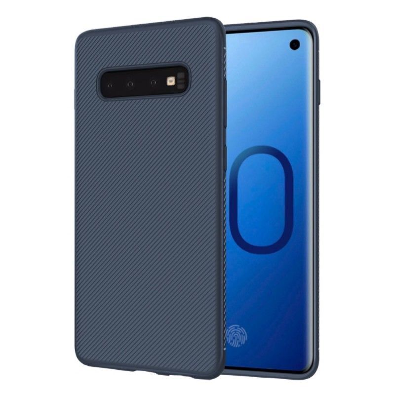 Cover Hoesje Samsung Galaxy S10 Plus Telefoonhoesje Antislip Geweven