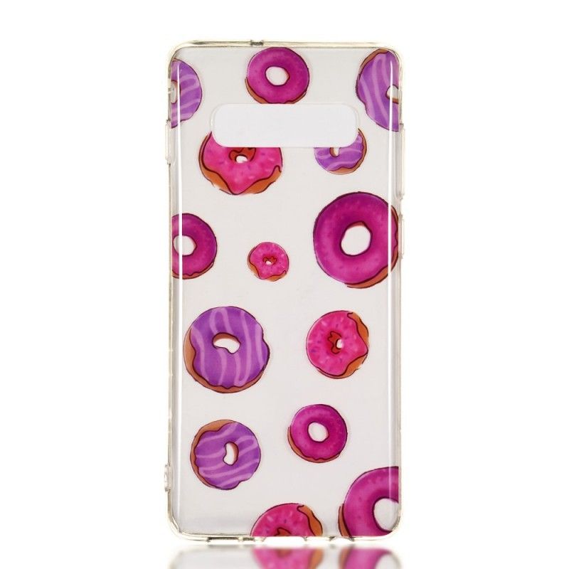 Cover Hoesje Samsung Galaxy S10 Plus Telefoonhoesje Fan Van Donuts