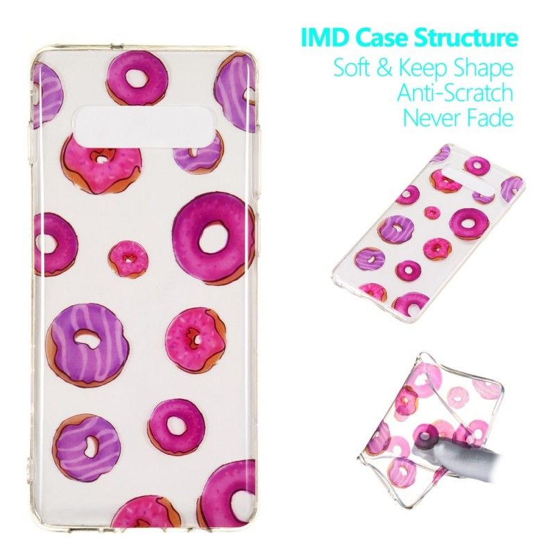 Cover Hoesje Samsung Galaxy S10 Plus Telefoonhoesje Fan Van Donuts