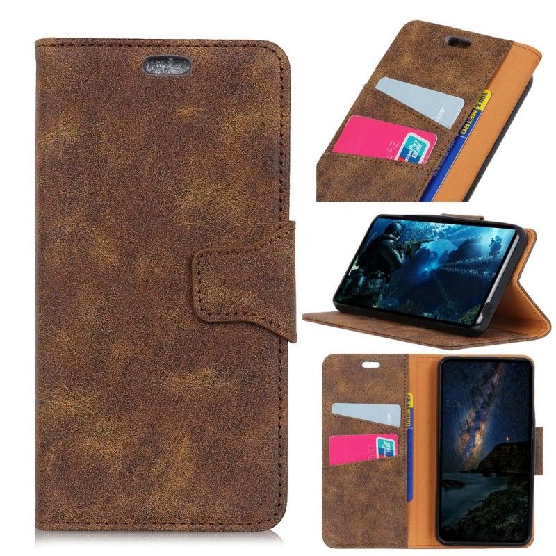 Flip Case Leren Samsung Galaxy S10 Plus Flap Retro Kunstleer