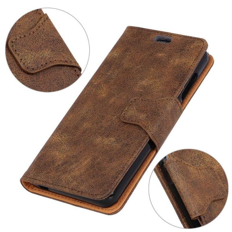 Flip Case Leren Samsung Galaxy S10 Plus Flap Retro Kunstleer