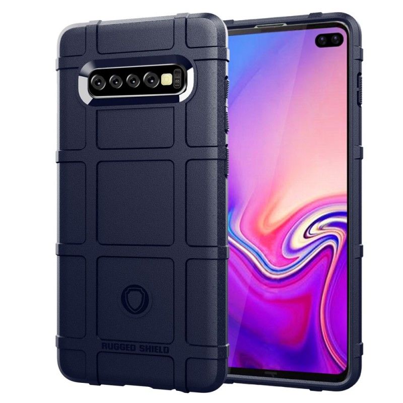 Hoesje Samsung Galaxy S10 Plus Grijs Zwart Robuust Schild