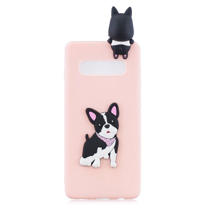 Hoesje Samsung Galaxy S10 Plus Telefoonhoesje 3D Mijn Puppy