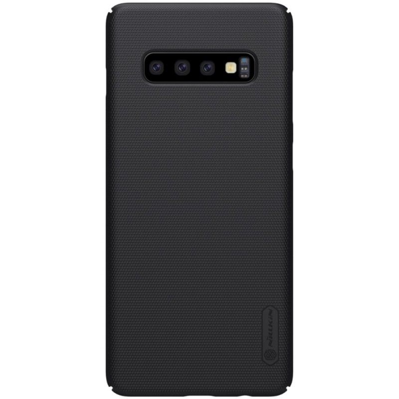 Hoesje Samsung Galaxy S10 Plus Zwart Stijve Frosted Nillkin