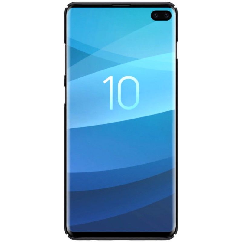 Hoesje Samsung Galaxy S10 Plus Zwart Stijve Frosted Nillkin