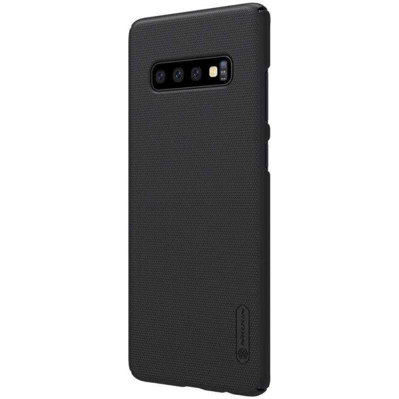 Hoesje Samsung Galaxy S10 Plus Zwart Stijve Frosted Nillkin