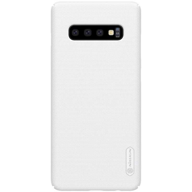 Hoesje Samsung Galaxy S10 Plus Zwart Stijve Frosted Nillkin