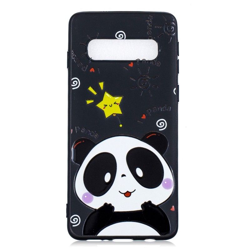 Hoesje voor Samsung Galaxy S10 Plus Panda-Ster