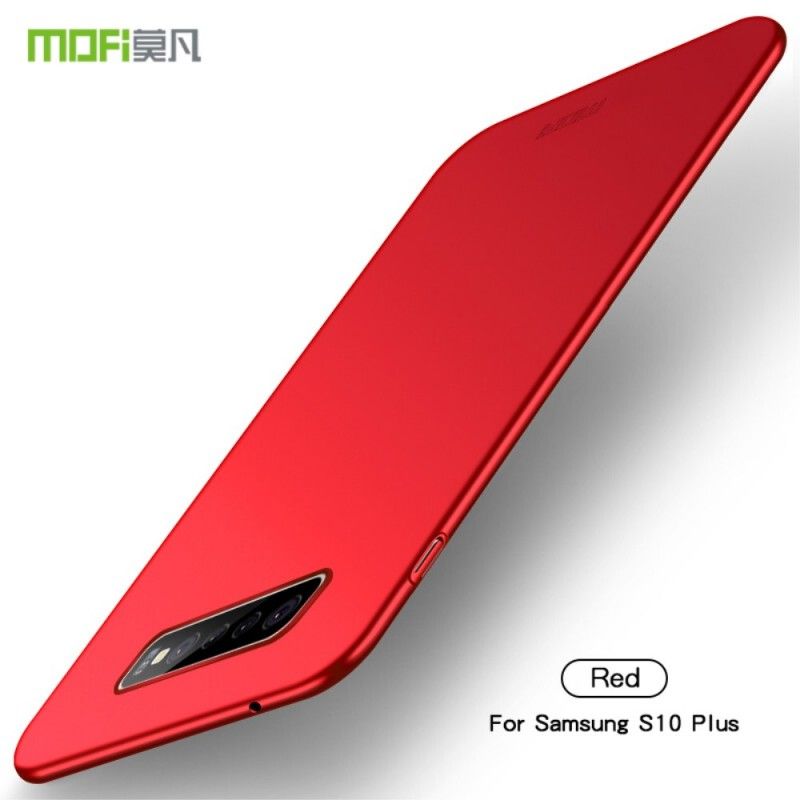 Hoesje voor Samsung Galaxy S10 Plus Rood Zwart Mofi