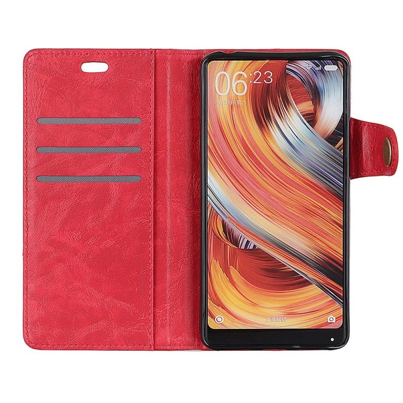 Leren Hoesje Samsung Galaxy S10 Plus Artistieke Knop