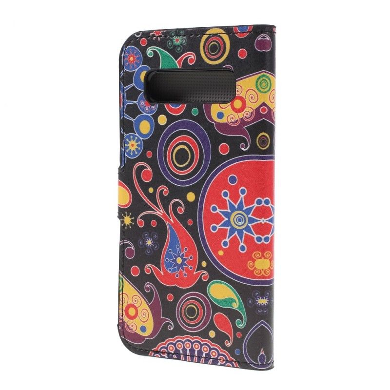 Leren Hoesje voor Samsung Galaxy S10 Plus Melkwegontwerp