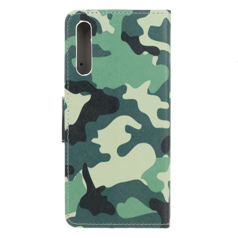 Cover Folio-hoesje Huawei P Smart S Telefoonhoesje Militaire Camouflage