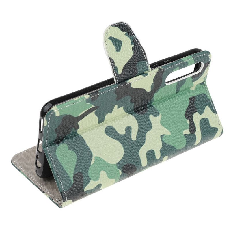 Cover Folio-hoesje Huawei P Smart S Telefoonhoesje Militaire Camouflage