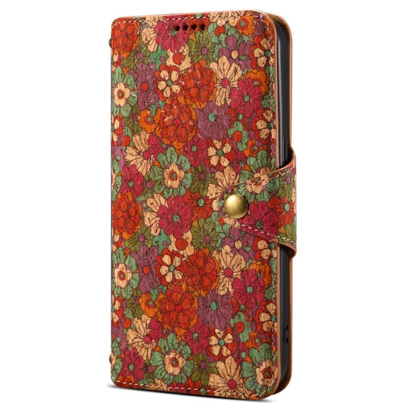 Leren Hoesje Huawei Nova 12s Bloemenpatronen Bescherming Hoesje