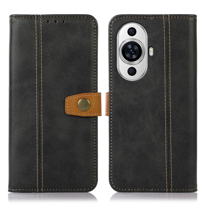 Leren Hoesje Huawei Nova 12s Vintage Sluiting Bescherming Hoesje