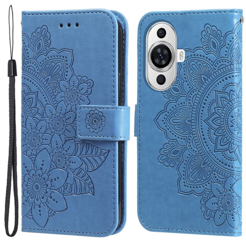 Leren Hoesje Voor Huawei Nova 12s Mandaladecor Met Riempje