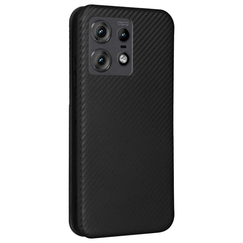 Folio-hoesje Voor Motorola Edge 50 Pro Koolstofvezel