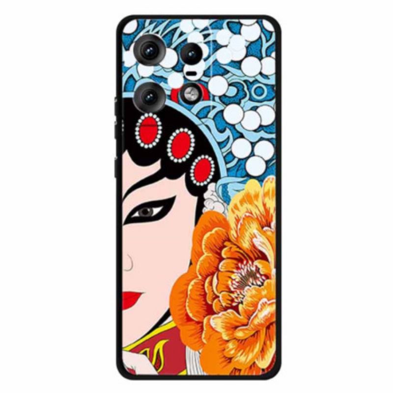 Hoesje Motorola Edge 50 Pro Gezicht Van Peking Opera