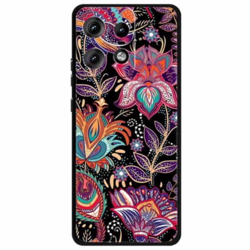 Hoesje Motorola Edge 50 Pro Viooltjesblad