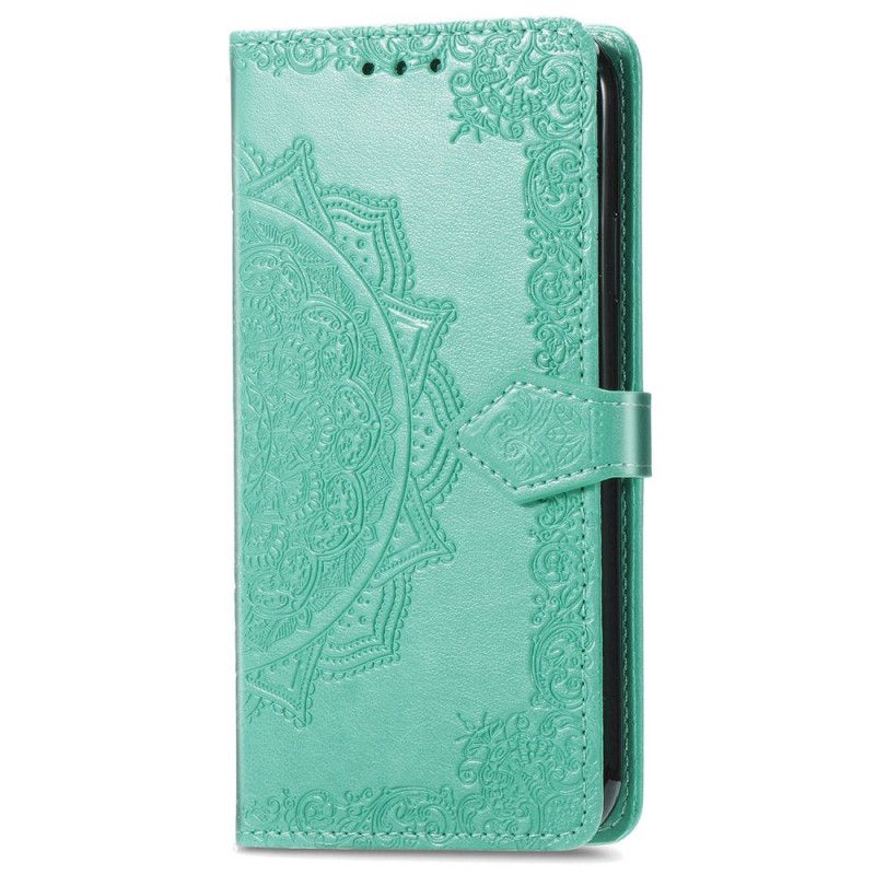 Leren Hoesje Motorola Edge 50 Pro Barok Mandala Met Bandje Bescherming Hoesje