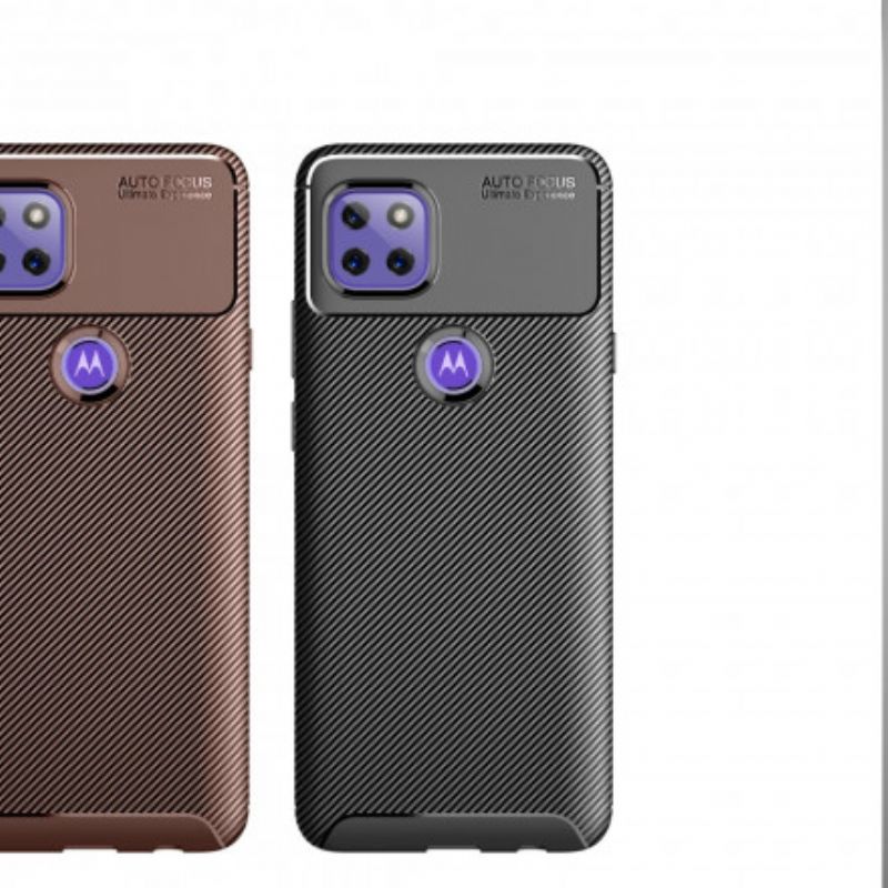 Cover Hoesje Moto G 5g Telefoonhoesje Flexibele Koolstofvezeltextuur