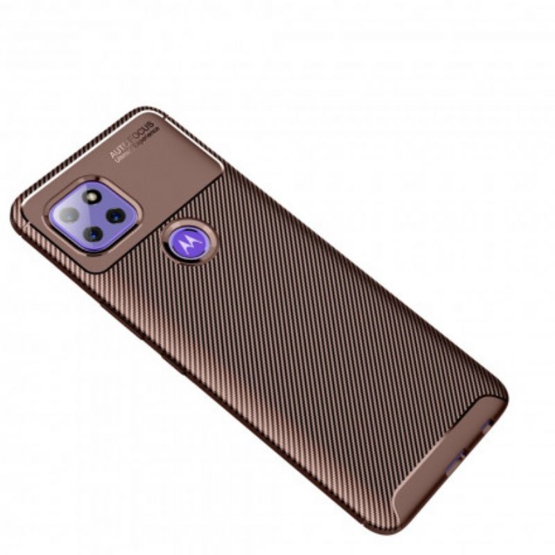 Cover Hoesje Moto G 5g Telefoonhoesje Flexibele Koolstofvezeltextuur