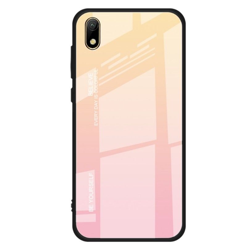 Cover Hoesje Huawei Y5 2019 Roze Rood Telefoonhoesje Gegalvaniseerde Kleur