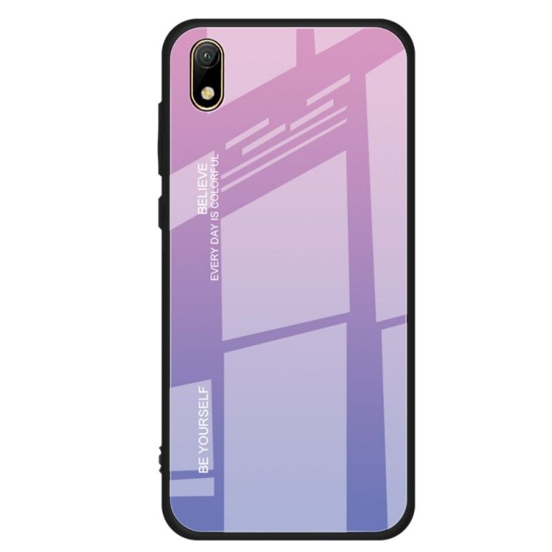 Cover Hoesje Huawei Y5 2019 Roze Rood Telefoonhoesje Gegalvaniseerde Kleur