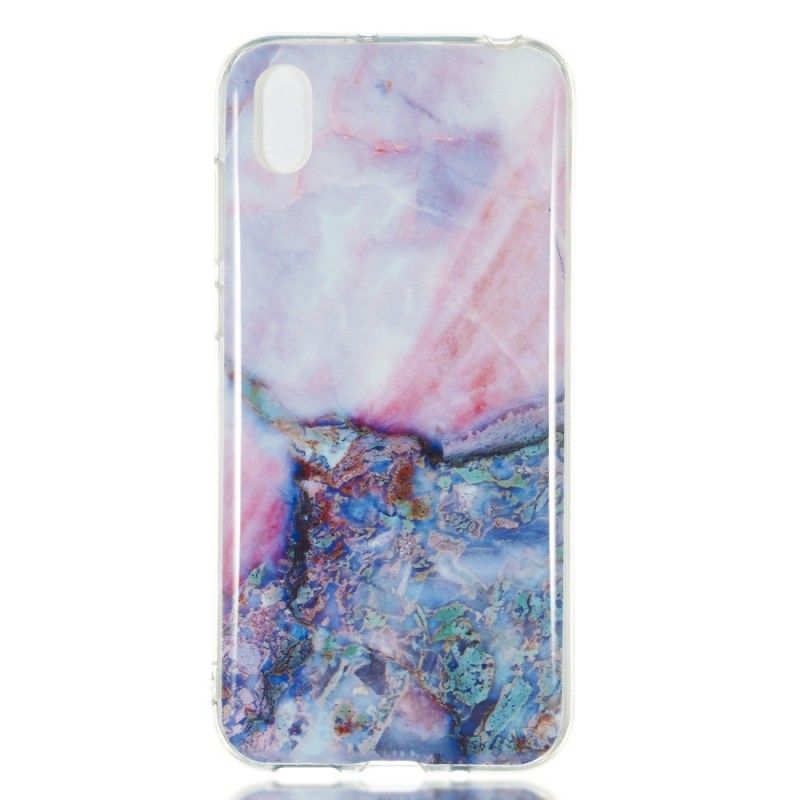 Cover Hoesje Huawei Y5 2019 Telefoonhoesje Veelkleurig Marmer