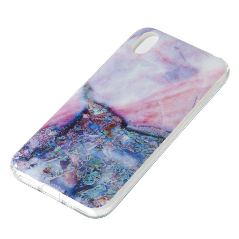 Cover Hoesje Huawei Y5 2019 Telefoonhoesje Veelkleurig Marmer