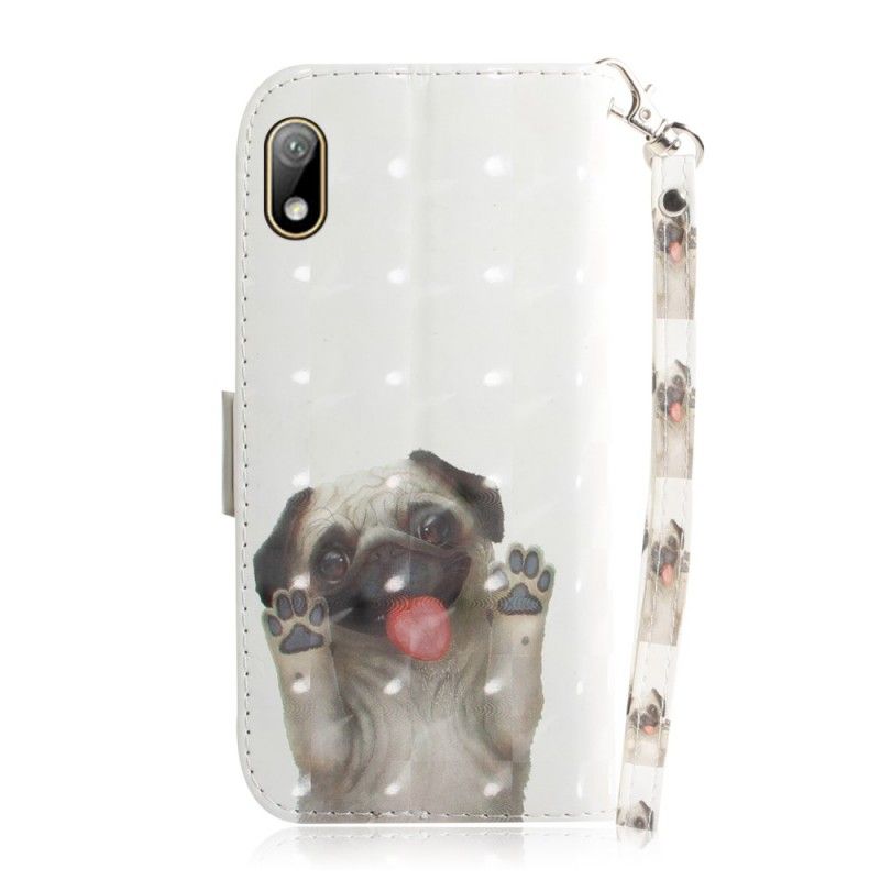 Flip Case Leren Huawei Y5 2019 Hou Van Mijn Hond Met String