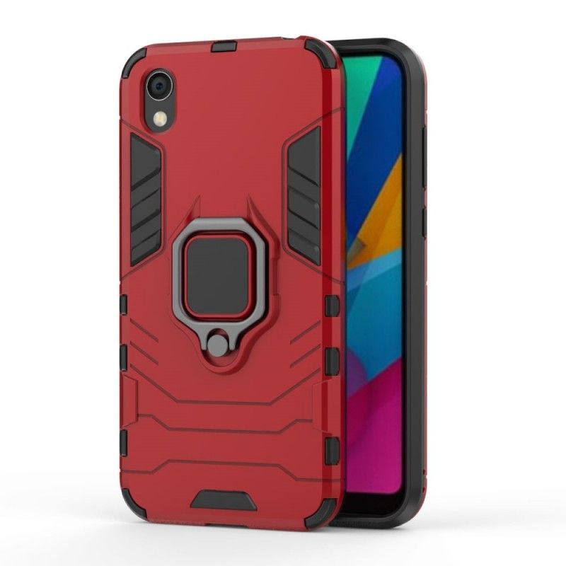 Hoesje Huawei Y5 2019 Rood Zwart Resistente Ring