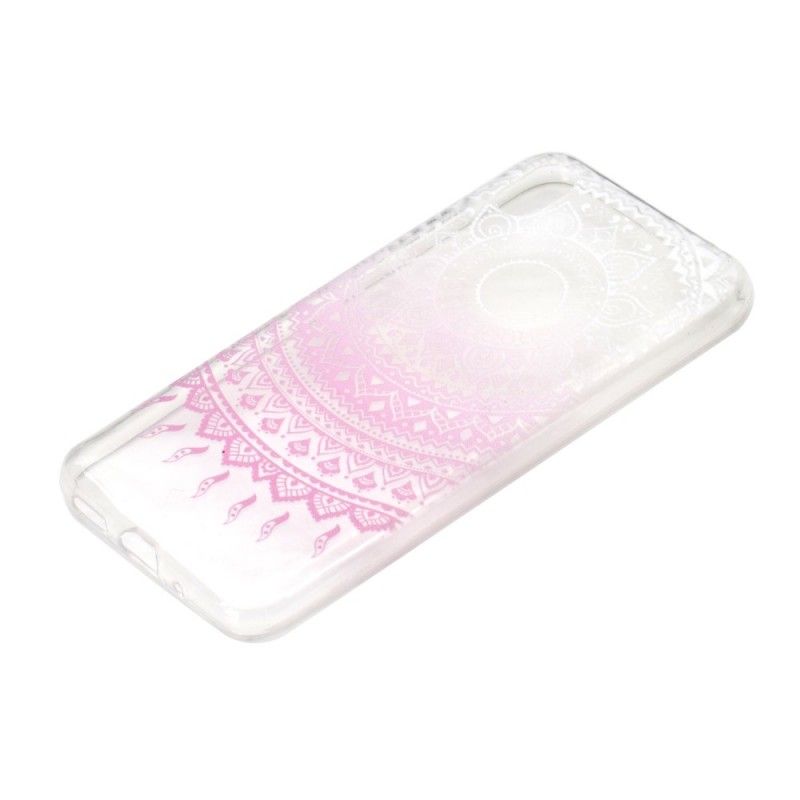 Hoesje Huawei Y5 2019 Rose Transparante Kleurrijke Mandala